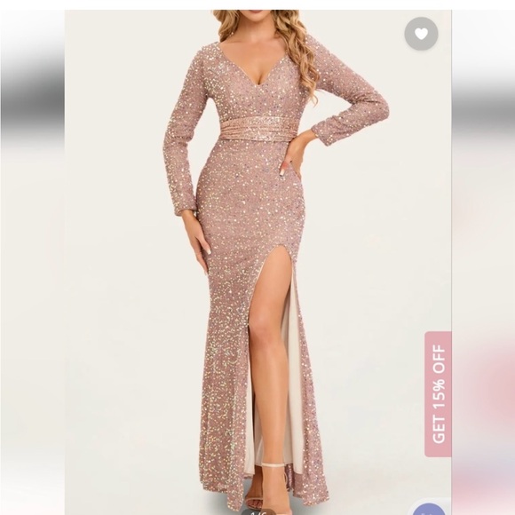 Azazie Dresses & Skirts - Azazie champagne shimmer dress